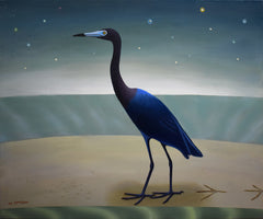 The Night Warden (Little Blue Heron)