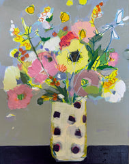 Blooms in Polka Dotted Vase