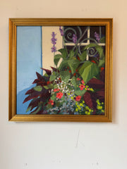 Blue Wall and Iron Work