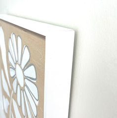 Sassy Sunflower in White