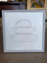 Silver + Gold Stacked Stones