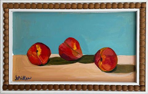 Peaches with Matisse - Blue and Blush