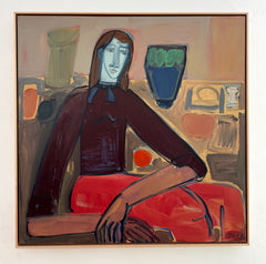 Woman with Blue Vase