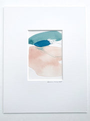Teal and Soft Coral