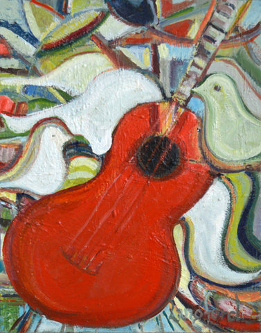 Angel's Red Guitar