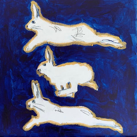 Leaping Hare at Night II