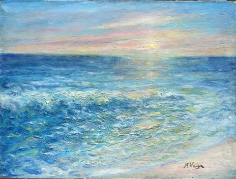 Sunset in the Waves