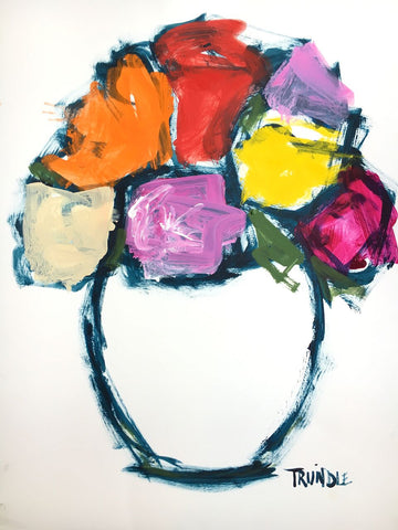 Round Vase with Color