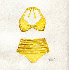 Yellow Polka Dot Bikini